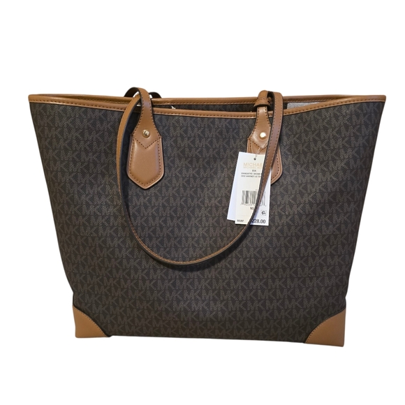 NWT Michael Kors Travel Print Tote Whitney Large - Picture 4 of 8